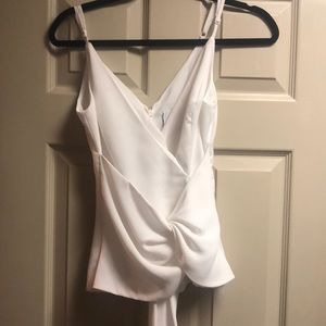 C/meo beautiful white structured tank size xs